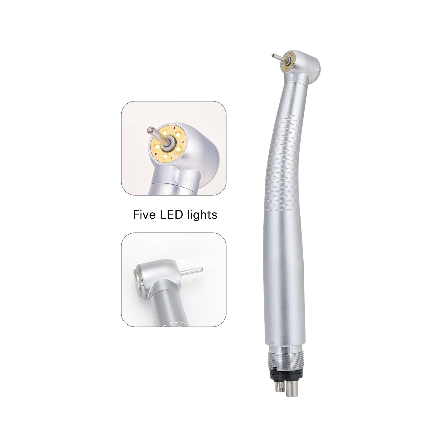 Dental LED High Speed Handpiece 5 LED Light 5 Water Spray W&H Type 4H US STOCK