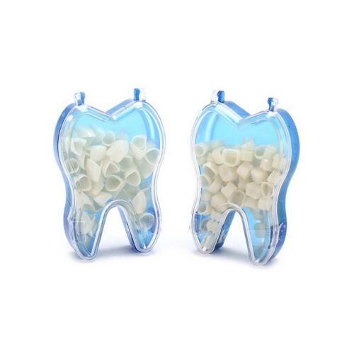 60Pcs/Box Dental Resin Molar Anterior Temporary Crown Porcelain Teeth Caps Cover