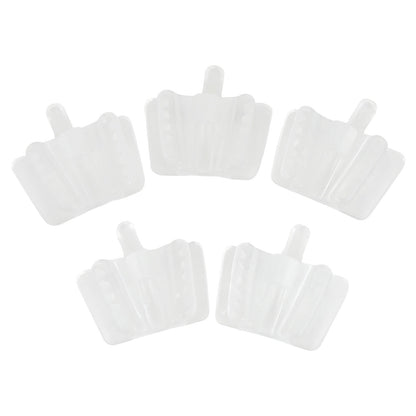 5PCS Dental Mouth Prop Bite Blocks Adult Silicone Latex Saliva Ejector Clear USA