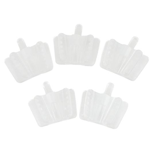 5PCS Dental Mouth Prop Bite Blocks Adult Silicone Latex Saliva Ejector Clear USA