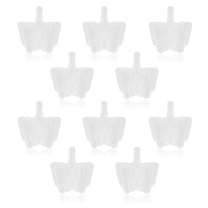 5PCS Dental Mouth Prop Bite Blocks Adult Silicone Latex Saliva Ejector Clear USA