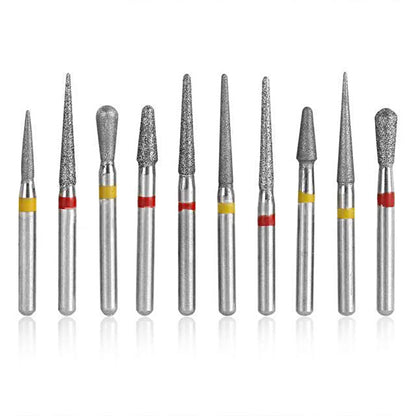 10Pcs/Box Dental FG Diamond Burs Composite/Polishing for High Speed Handpiece