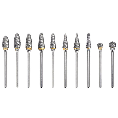 USA Dental Lab 2.35MM Shank Polishing Bur Drills Carbide Steel Burs Burrs 10 Pcs