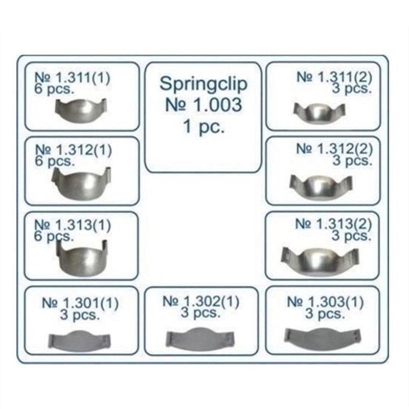 Dental Matrix Band W/ Springclip Matrix System Resin Clamping Ring Dentist Tools