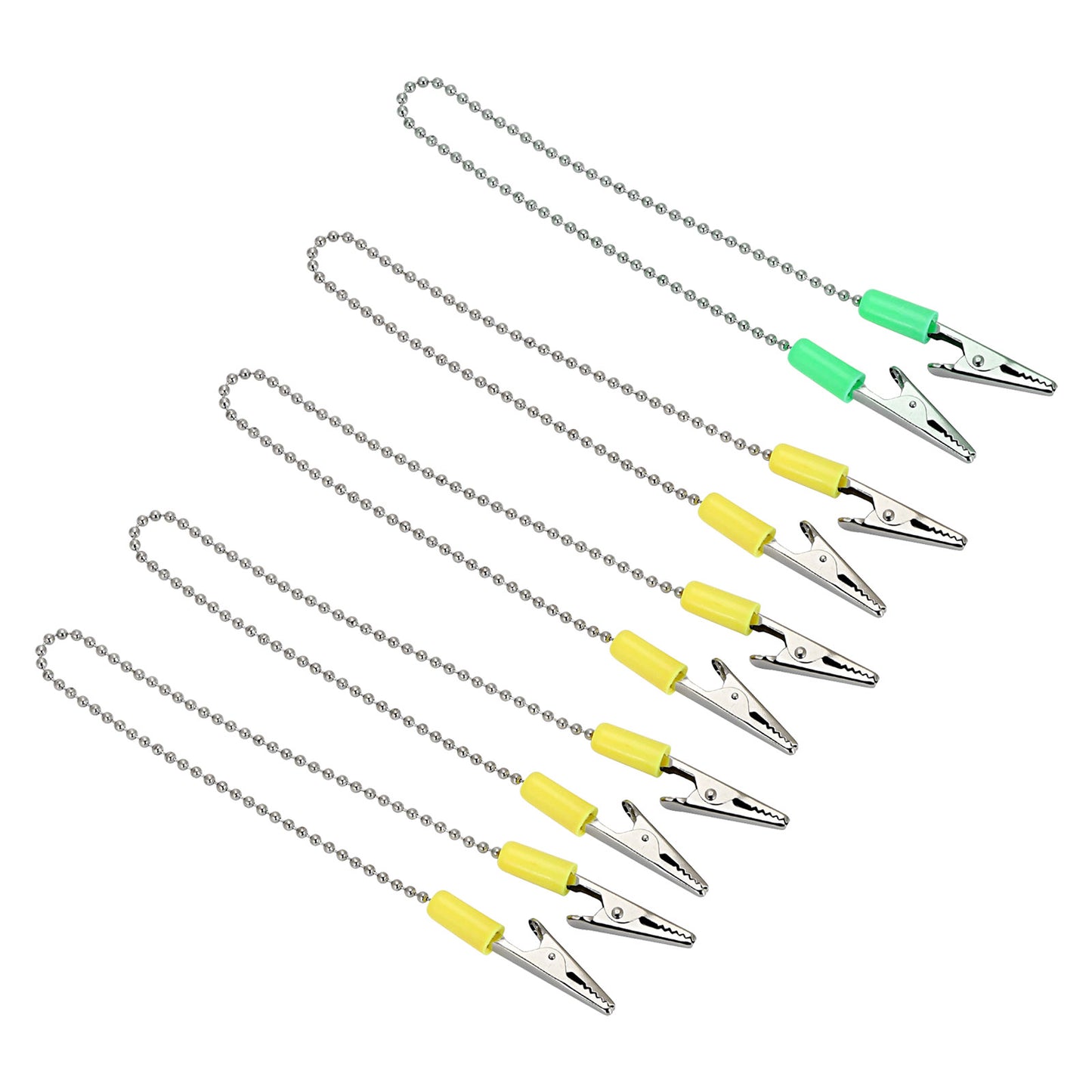 5Pcs Colorful Dental Bib Clips Chain Patient Napkin Holder Flexible Coil Ball