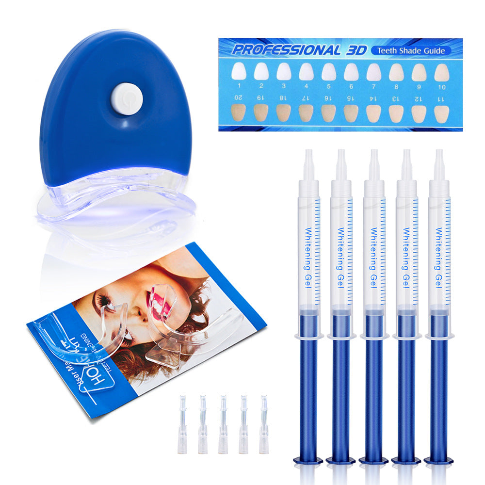 44% Home Teeth Tooth Whitening Whitener KIT Dental Gel Bleaching + White Light