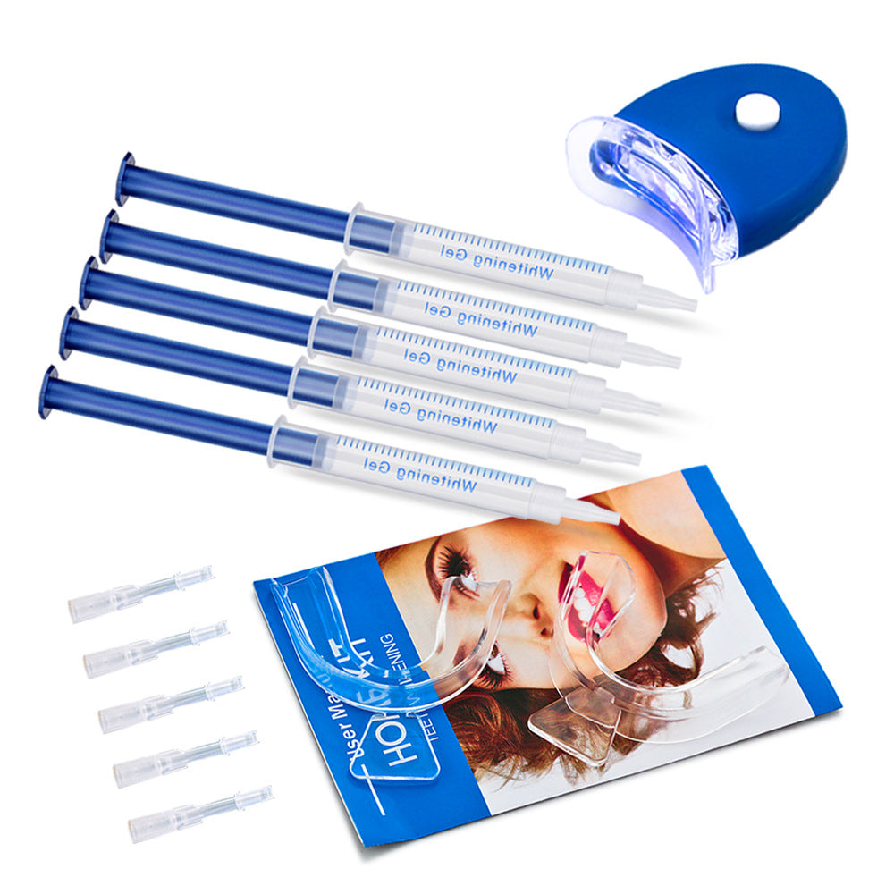 44% Home Teeth Tooth Whitening Whitener KIT Dental Gel Bleaching + White Light