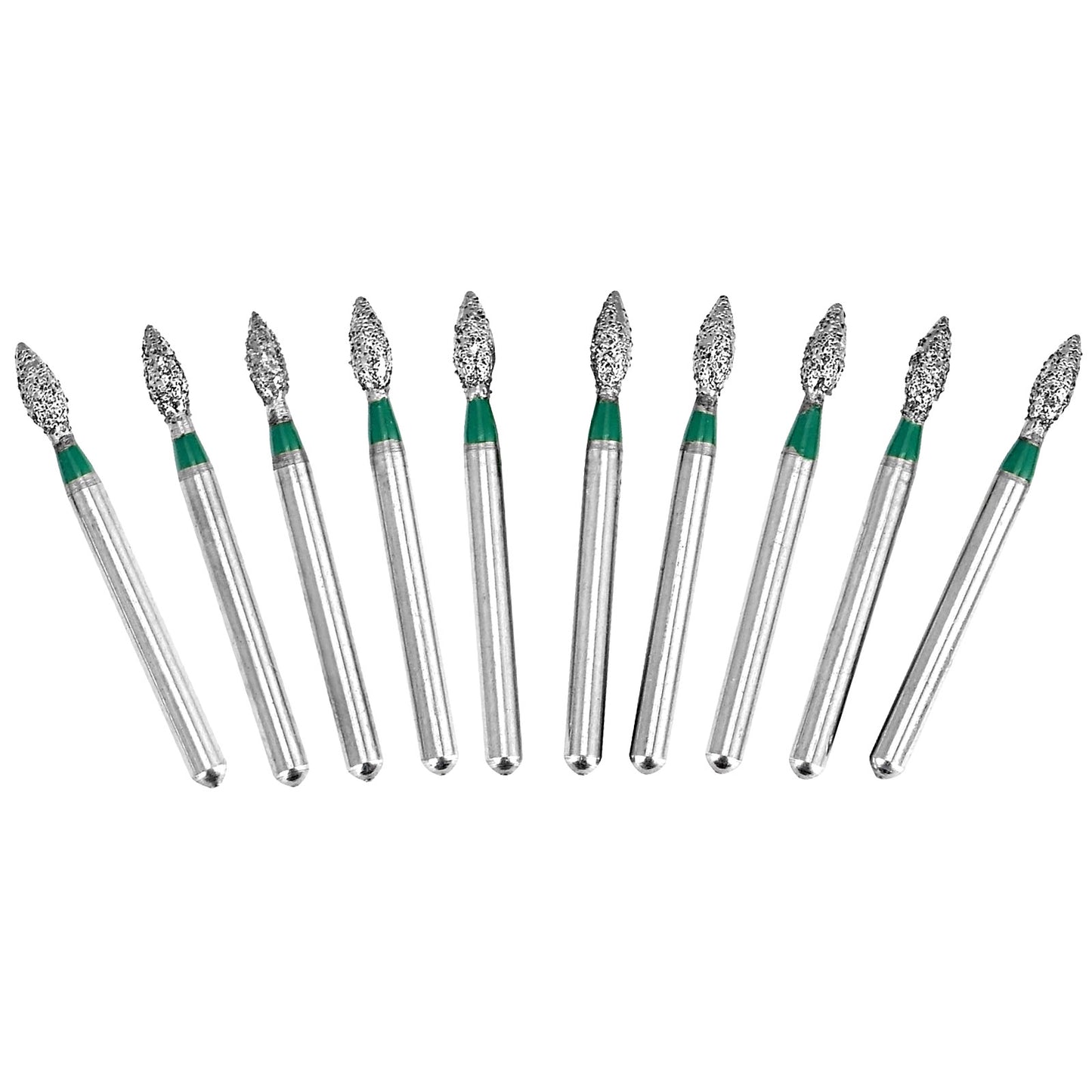 10pcs Dental Diamond Burs Ball Round FG 1.6mm 28 Types for High Speed Handpiece