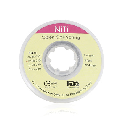 Orthodontic Dental Niti Open Coil Springs Dia. 010/012 * 030" Oral Silver Teeth