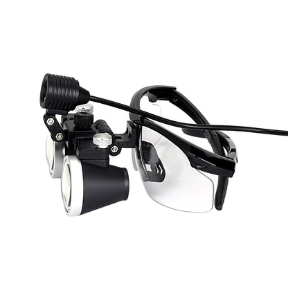 1Set Dental Surgical Magnifier Binocular Loupes 3.5X-R with LED Head Light Lamp