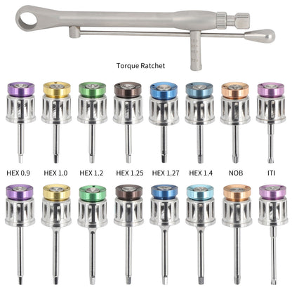 Dental Universal Implant Prosthetic Kit Torque Wrench Screw Driver Remover