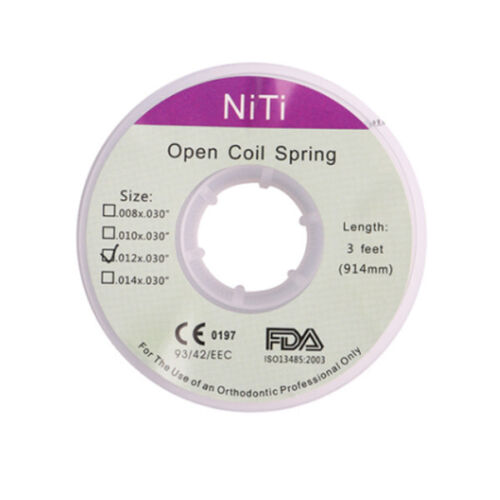 Orthodontic Dental Niti Open Coil Springs Dia. 010/012 * 030" Oral Silver Teeth