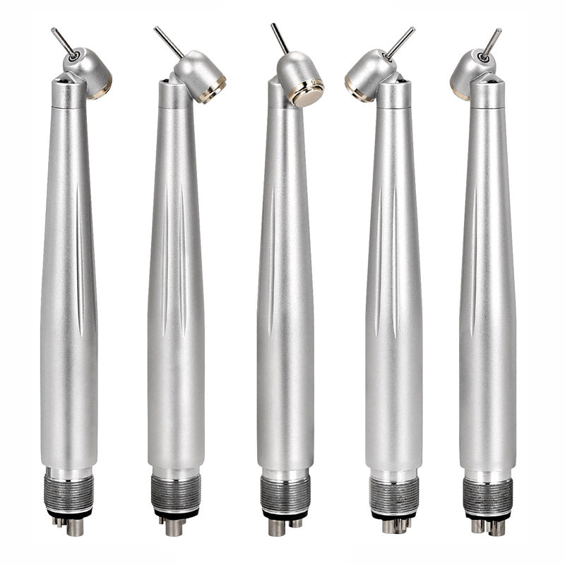 4 Hole Dental LED 45 Degree Fiber Optic High Speed Handpiece E-generator