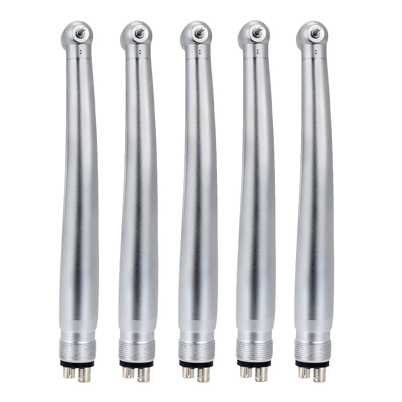 5Packs 4Holes Dental High Speed Handpiece Push Button Single Water Spary