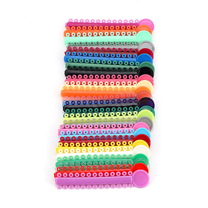 40PCS Dental Orthodontic Ligature Ties Braces Elastic Rubber Bands Mixed Color