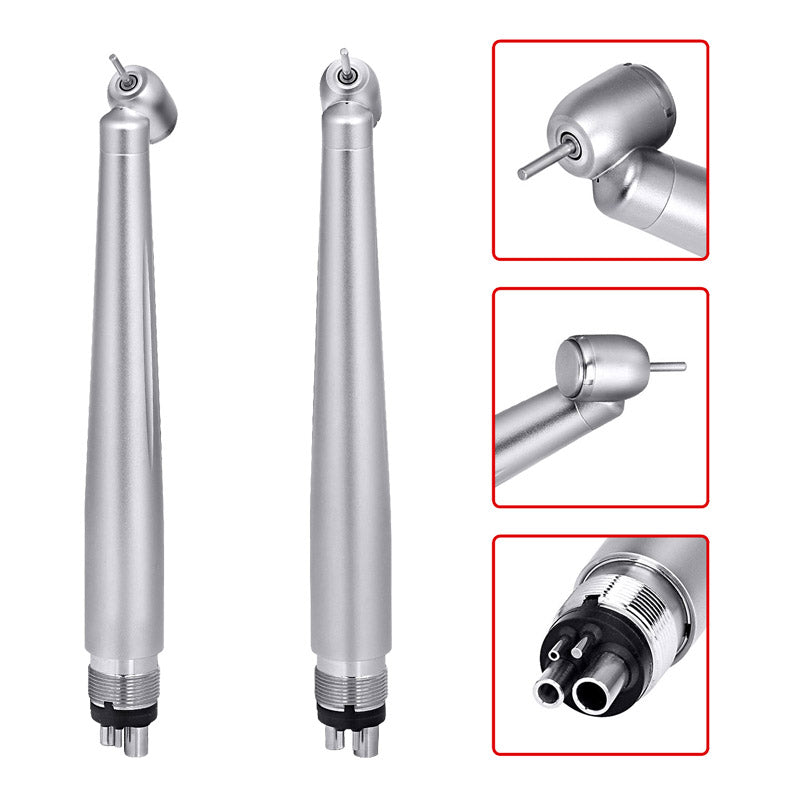 4Holes Dental 45 Degree High Speed Handpiece Push Button Single Water Spary