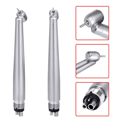 4Holes Dental 45 Degree High Speed Handpiece Push Button Single Water Spary