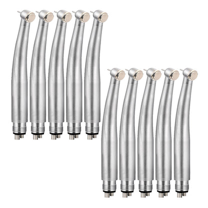 10Packs 4Holes Dental LED E-generator High Speed Handpiece Push Button Triple Water Spary