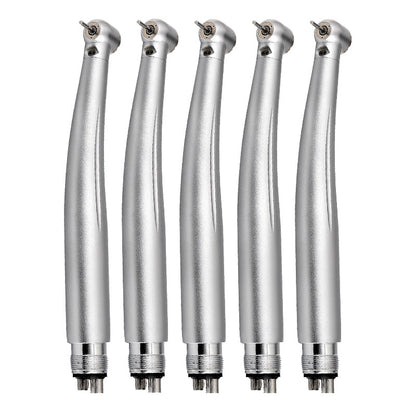 5Pcs 4Holes Dental LED E-generator High Speed Handpiece Push Button Triple Water Spary