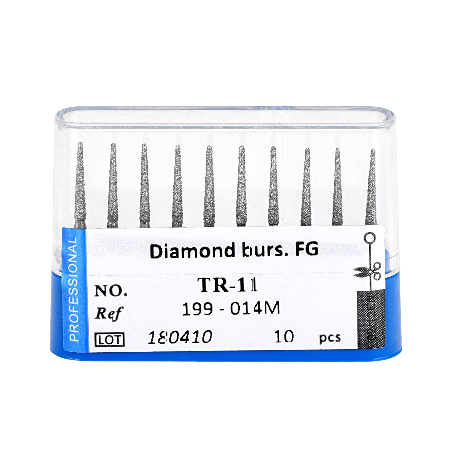 10pcs Dental Diamond Burs Ball Round FG 1.6mm 28 Types for High Speed Handpiece