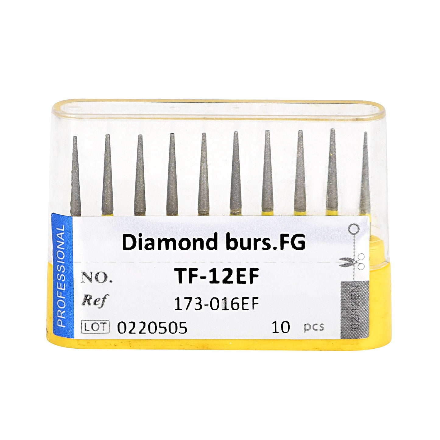 10pcs Dental Diamond Burs Ball Round FG 1.6mm 28 Types for High Speed Handpiece