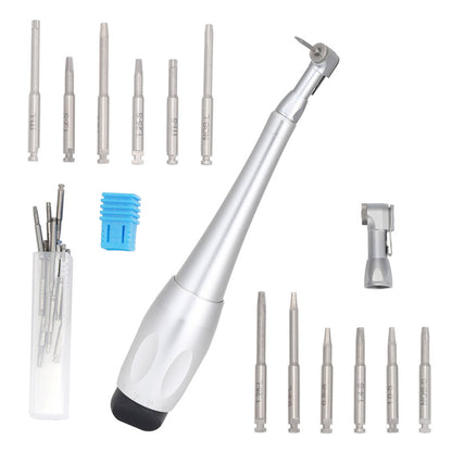 Dental Universal Implant Torque Wrench With 2PCS Contra Angle Head&12PCS Drivers